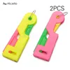 Wholesale-hicello 2pcs Automatique Skilling Souding Aiguille Fileter Fileter Filetage Vieil Outils Guide Outils Outils à aiguilles 6.5cm