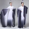 Новое прибытие чернила стиль Женская классическая сценическая одежда Янко танцы платье традиционный вентилятор танцевальная одежда древний костюм Китайский народный танец