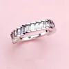 Anillo de diamantes CZ de moda de alta calidad para Pandora 925 Anillo de bodas de plata esterlina para mujer Conjunto de caja original