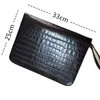 Pencil Bags 48 FOUNTAIN OR ROLLER BALL PEN CASE CROCODILE SKIN PATTERN BLACK AND IMPROVED Bag1