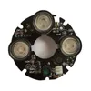 3 adet Dizisi IR LED Spot Işık 850nm CCTV Bullet Kamera Için Kızılötesi Kurulu 53mm Çap