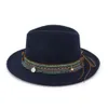 ファッションブリム屋外キャップヒーロースタイルレトロな西カウボーイカウガール帽子メンズ女性Fedorasレジャーサンシェード帽子