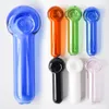 4.0inches Glass Pipe Smoking Accessory Tobacco Hand Pipe Glass Smoking Pipe oil burne for dab rig wholesale price