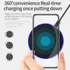 Qi Wireless Charger LED Adapter 10W Fast Charger Pad USB Cable Quick Charging For iphone XS MAX XR X 8Plus Galaxy S10E Plus