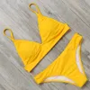 RXRXCOCO women's swimming suit Striped Bikini Set Push Up Bikini 2020 Halter Swimsuit Female Low Waist Biquinis Swimwear Women