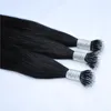 1# Black Color Silk Straight peruvian Nano Ring human Hair Extensions 0.8g s 200g pack Factory Prices All Colors Extensions