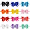 12 pz/lotto 6 pollici cavallo stella unicorno stampa archi cravatta fasce per bambini ragazza colorata fascia elastica accessori per capelli