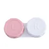 Mini Contact Lens Case L + R Przyciski Uchwyt do przechowywania Soczewka Soczewka Przechowywanie Niewidzialność Kosze Opieki Nurkańskie Akcesoria Travel F3546