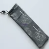 500pcs japansk stil bärbar porslin förvaring väska kanfas dragsko resor väska för halm bestick sked # 221
