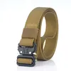 High Quality 2.5 CM Cheap Widening Men's US Army Canvas Tactical Blet Outdoor Sports Nylon Belt with New Quick Release Buckle