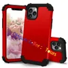 Для iPhone 11 Case 3 в 1 Чехлы для сотовых Телефонов Сверхмощный Ударотный Полный Полный Крышка защиты тела Совместим с Samsung S21 Ultra