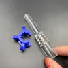 DHL!!! 10mm 14mm 18mm Quartz Dab Straw Tips For Mini Nectar Collector Kits Quartz Banger Nail For Glass Water Bongs Pipes Dab Rigs