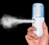Nano Mist Sprayer Ansikte Luftfuktare Facial Steamer Cooling Mist Mini Fuktgivande Instrument USB Uppladdningsbar 30ml Vattentank LLFA