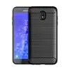 Carbon Fiber ShockoProof Cover Protective Slim Soft TPU Silikon Väska till Samsung Galaxy A3 2017 A5 2017 A7 2017 J3 2018 J8 2018 J7 2018