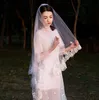 Hot Sale Shoulder Length Wedding Veils Appliqued Single Layer Lace Appliue Edge Bridal Veil Custom Made Head Dresses