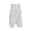 Baby baby gestreepte rompertjes peuter jongens kinderen ontwerper kleding meisjes casual outfits mouwenloze romper pasgeboren jumpsuits M1510