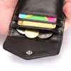 Erkekler için lüks küçük deri cüzdan rfid bloke edici kadın kredi kartı sahibi mini bifold cep çantası2225