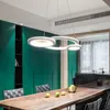 Grijze of witte afgewerkte minimalistische moderne LED-hanglampen voor woonkamer Eetkeuken Kameroppervlak Opbouw Hanglamp