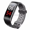 Q8 Q8S Smart armband IPS färgskärm Hjärtfrekvens Blodtrycksmonitor Fitness Tracker Bluetooth Wristband Sport SmartBand 100PCS