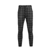 Hot Mäns Sportbyxor Lång plaid Tracksuit Skinny Elastic Fit Workout Joggers Casual Sweatpants Man Casual Trousers M-3XL