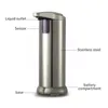 280ml Touchless Liquid Soap Dispenser Stainless Steel Infrared Sensor Automatic Liquid Soap Dispenser for Kitchen Bathroom ZZA2310 10Pcs