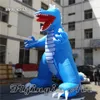 Индивидуальный милый надувный дракон 3 м/5 м привлекательный мультфильм T.Rex Модель Blue Air Blow Up Dinosaur Balloon для украшения на открытом воздухе