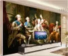 صورة مخصصة 3D خلفيات جدارية خلفية لغرفة معيشة قصر وحة زيتية النبيلة خلفية TV ورق الحائط