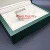 Fornitore di fabbrica Scatola verde di alta qualità Carte regalo Orologi Scatole Borsa in pelle Carta per 116610 116660 116710 116613 116500 Orologi 2961