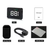 A500 3.5 Inch OBD2 HUD Auto Display Voertuig Scherm Watertemperatuur Alarm Auto Snelheidsmeter Alarm - Zwart