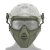 Тактическая маска пилота для пейнтбола, страйкбола, ТПУ, анфас с линзами, защита для глаз для спорта на открытом воздухе, охоты, косплея2316869