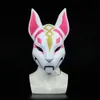 Kitsune Fortniter Mask drift Fox With Led Light Battle Royale Full Face Halloween Party Mask Selling Costume Cool Mask9018970