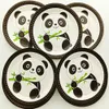 20 personer söta härliga panda porslin set barn grattis på födelsedagen barn baby pojke tjej 1: a duschparty levererar dekoration
