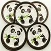 20 pessoas bonitos adorável panda mesa de mesa conjunto crianças feliz aniversário crianças bebê menino menina 1ª festa de chuveiro suprimentos decoração