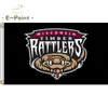 MiLB Wisconsin Timber Rattlers-Flagge, 3 x 5 Fuß (90 cm x 150 cm), Polyester-Banner, Dekoration, fliegender Hausgarten, festliche Geschenke