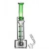 Nuevo diseño Tall Bong Hookahs Stereo Matrix perc juntas de 14 mm Bubbler de vidrio Humo único Tuberías de agua Plataformas petroleras Bongs de agua Reciclador Dab