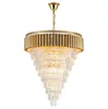 Free Shipping Modern Pendant Lamp Golden Crystal Pendant lighting Lamp AC E14 LED Lustres Pendentes Lustre De Cristal Decoration MYY