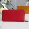 Neue klassische Druckblume Damen Geldbörse Dazzle Farbe Reißverschluss Münztüte Handtaschen Geldbörsen Frauen Orgel Zwischenschicht Kartenhalter Clutch Bag265g