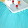 High Baby Shower Tutu Tulle Table Skirts 100x35cm Birthday Home Textile For Table Skirting Chair Home Textiles Party Supplies1