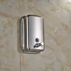 Wall Mount 500ml de aço inoxidável Banho Shampoo dispensador de sabão líquido acabamento cromado