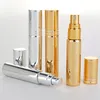 10 ml metalen plating spuitfles lege parfum fles verstuiver sliever glob zwart glas parfum flesjes cosmetische container