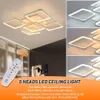 Personalized creative square LED ceiling lamp simple modern atmospheric home lighting suitable for living room bedroom study ceili255R