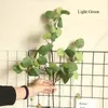 INS simulation Ginkgo Green leaves fake plants decoration jungle accessories wedding arrangements artificial green wall