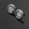 2021 Großhandel Top-Qualität Doppelbuchstaben Ohrringe Ohrstecker 18 Karat Gold Silber Rose Ton Ohrring für Frauen Männer Hochzeit Schmuck Geschenk