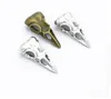 30pcs/Lot Vintage 3D Skull Bird Head Charms for Jewelry Making Retro Diy Handmade Fashion Zinc Alloy Skull Pendant 32x15mm