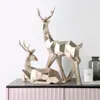 Deer Statue Nordic Decoration Home Decor Statues Geometric Resin Deer Figure/Figurines/Sculpture Modern Decoration Abstract