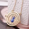 Hot Sell Necklace Hourglass Vintage Pendant Hermione Granger Gold Silver Necklace for Women Lady Girl GB1516