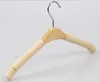 Houten hanger voor kleding antislip spons gevoerde stoffen hangers voor jassen shirts stoffen rek houders9912547