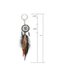 Mini Dreamcatcher sleutelhanger auto hangend handgemaakt vintage betoverd bos dromenvanger netto sleutelhanger met veren decoratie Ornam7675934