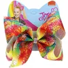 Nouveau 2020 8 pouces Jojo Siwa filles pinces à cheveux coloré Jojo Siwa arcs filles barrettes accessoires de cheveux de créateur bébé BB clip9959586