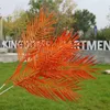 Fake Long Stem Kwai Leaf (3 stems/piece) 37" Length Simulation Plastic Iron Leaves for Wedding Home Decorative Artificial Plants